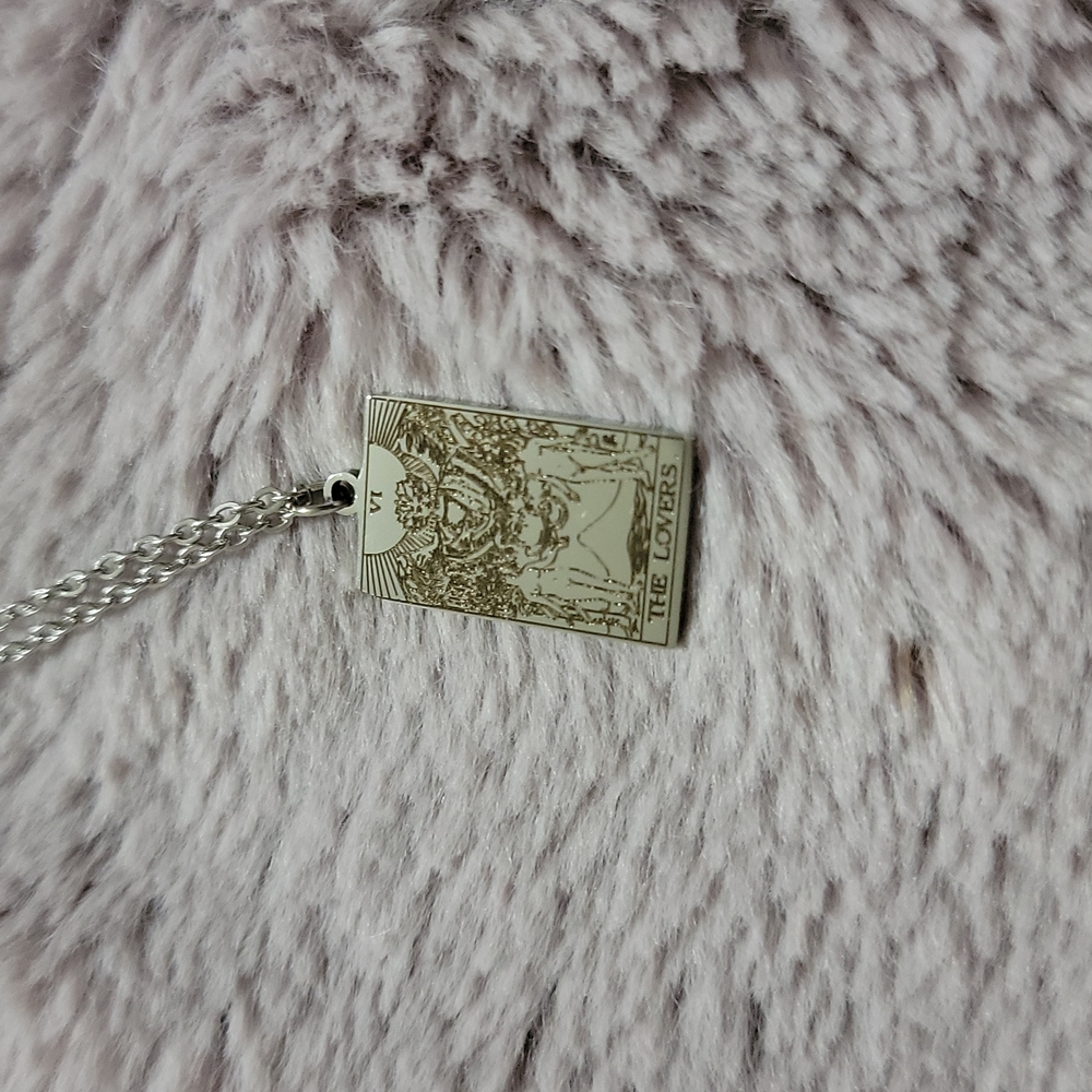 Tarot Card Necklace "The Lovers"
